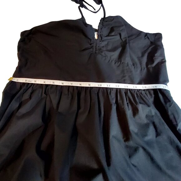 Universal Thread Black Cotton Halter Maxi Dress XLMaxi length flowy silhouette - Picture 5 of 11